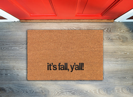 Fall Y'all Welcome Mat