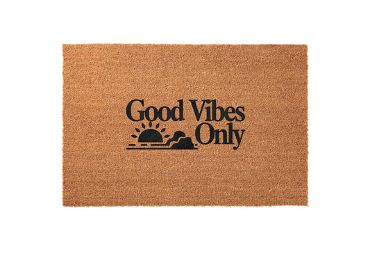 Good Vibes Only Welcome Mat