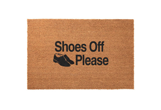 Shoes Off Please Welcome Mat
