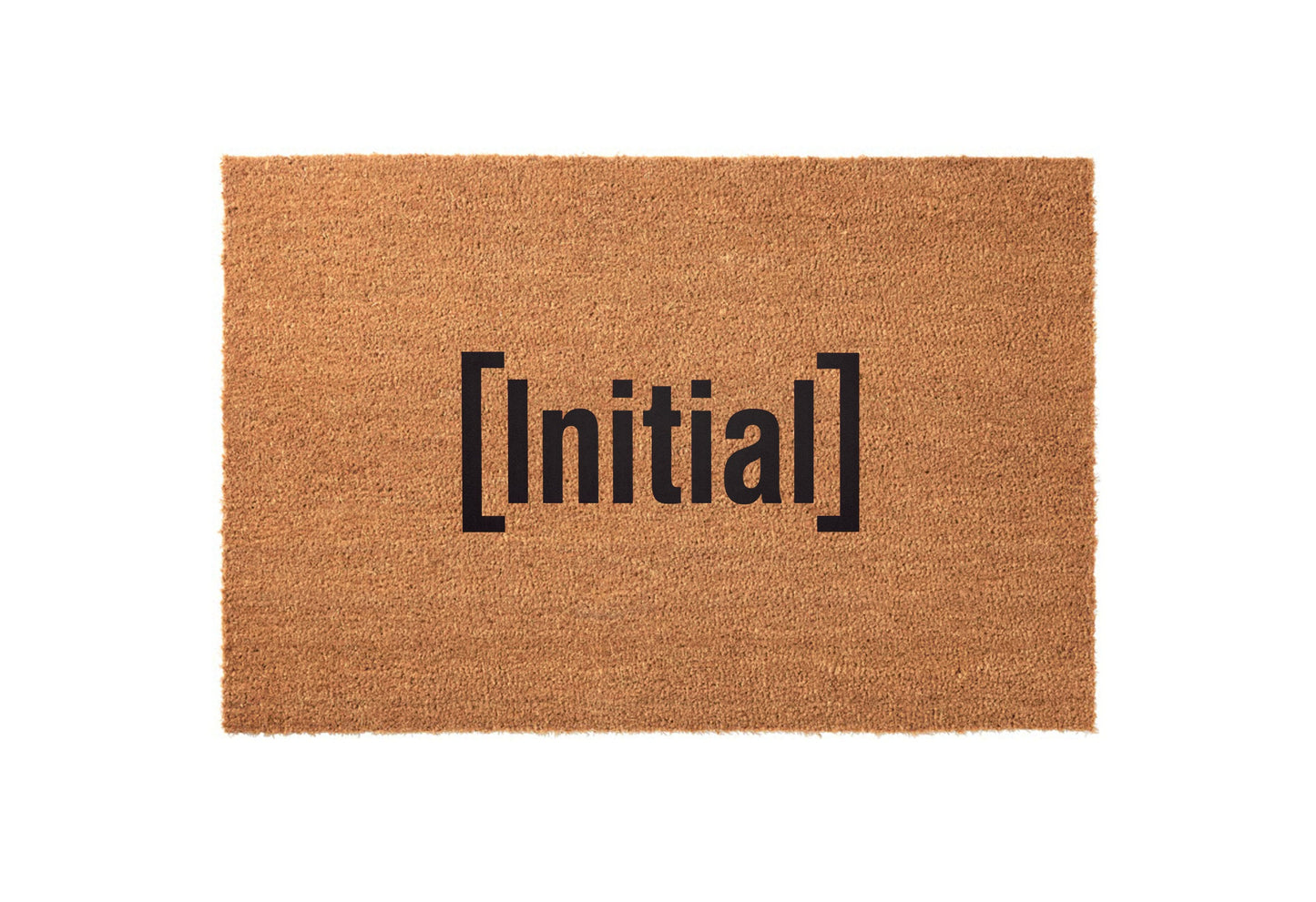 Monogram Single Initial Welcome Mat