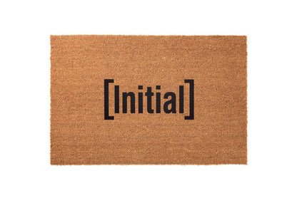 Monogram Single Initial Welcome Mat