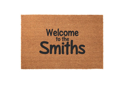 Welcome to the [Last Name]s Welcome Mat
