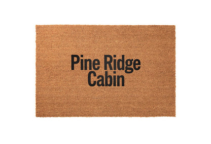 Cabin Name Personalized Welcome Mat