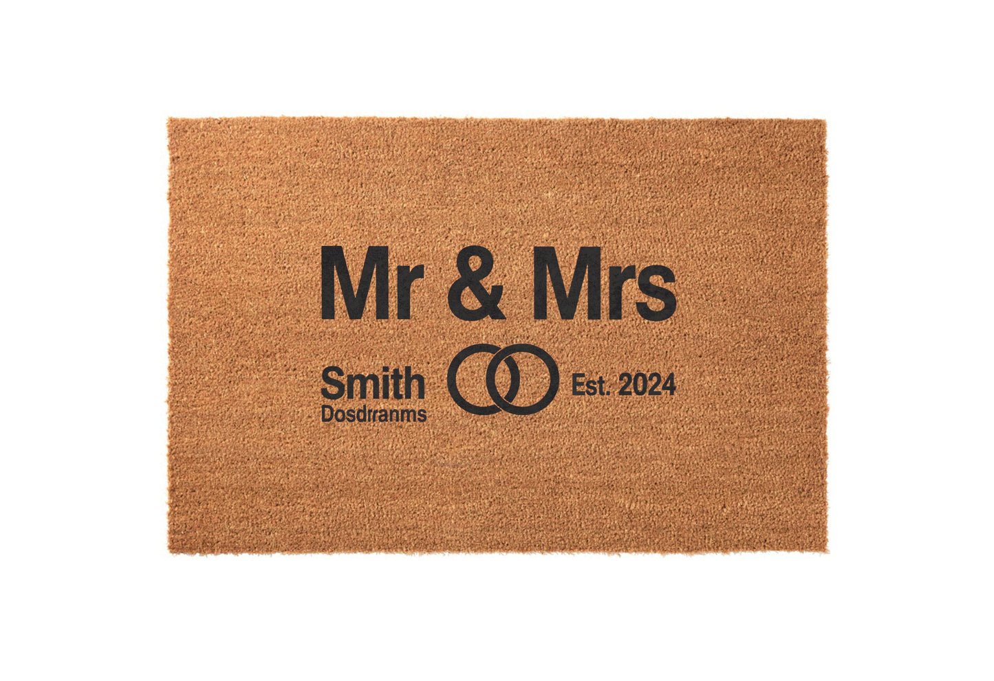 Wedding Established Date Welcome Mat