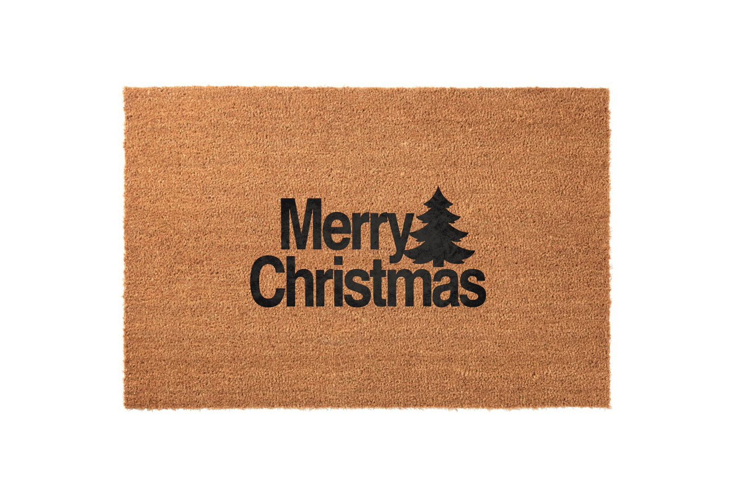 Christmas Tree Silhouette Welcome Mat