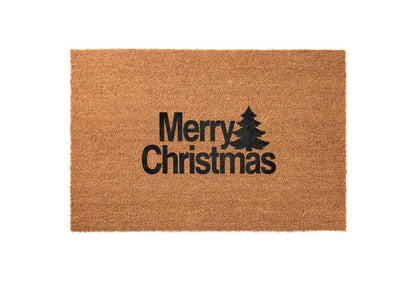 Christmas Tree Silhouette Welcome Mat