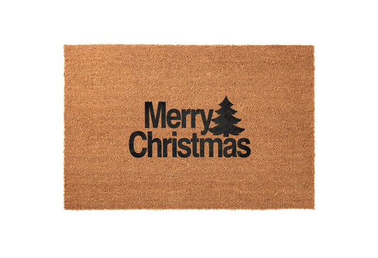 Christmas Tree Silhouette Welcome Mat