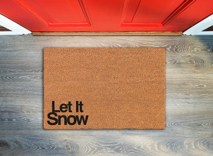 Let It Snow Welcome Mat