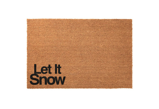 Let It Snow Welcome Mat