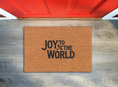 Joy to the World Welcome Mat