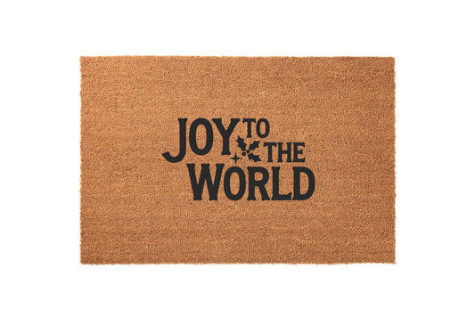 Joy to the World Welcome Mat