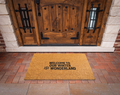 Welcome to Our Winter Wonderland Welcome Mat