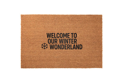 Welcome to Our Winter Wonderland Welcome Mat