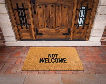 Gothic Bat Unwelcome Mat Welcome Mat