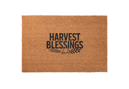 Harvest Blessings Welcome Mat