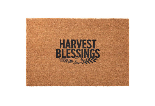 Harvest Blessings Welcome Mat