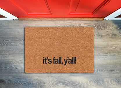 Fall Y'all Welcome Mat