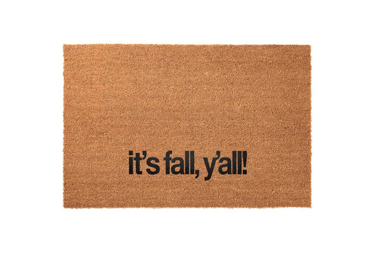 Fall Y'all Welcome Mat