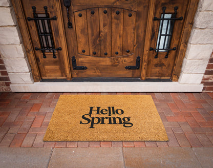 Hello Spring Welcome Mat