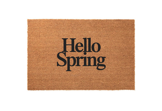 Hello Spring Welcome Mat