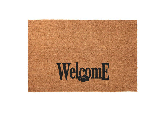 Welcome Easter Eggs Border Welcome Mat