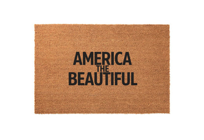 America the Beautiful Welcome Mat