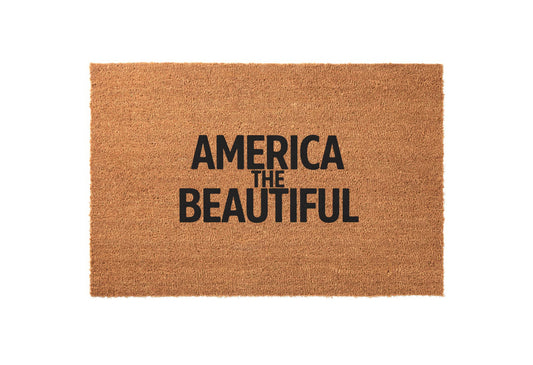 America the Beautiful Welcome Mat
