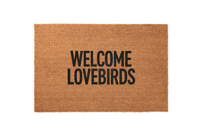 Welcome Lovebirds Welcome Mat