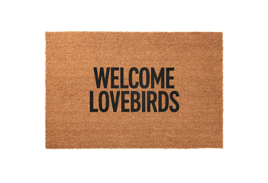 Welcome Lovebirds Welcome Mat