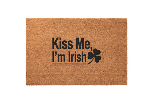 Kiss Me, I'm Irish Welcome Mat