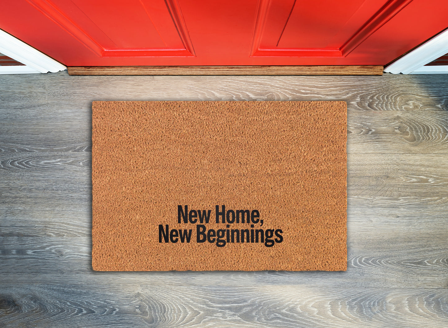 New Home, New Beginnings Welcome Mat