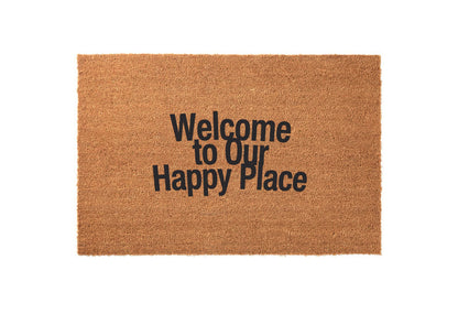 Welcome to Our Happy Place Welcome Mat