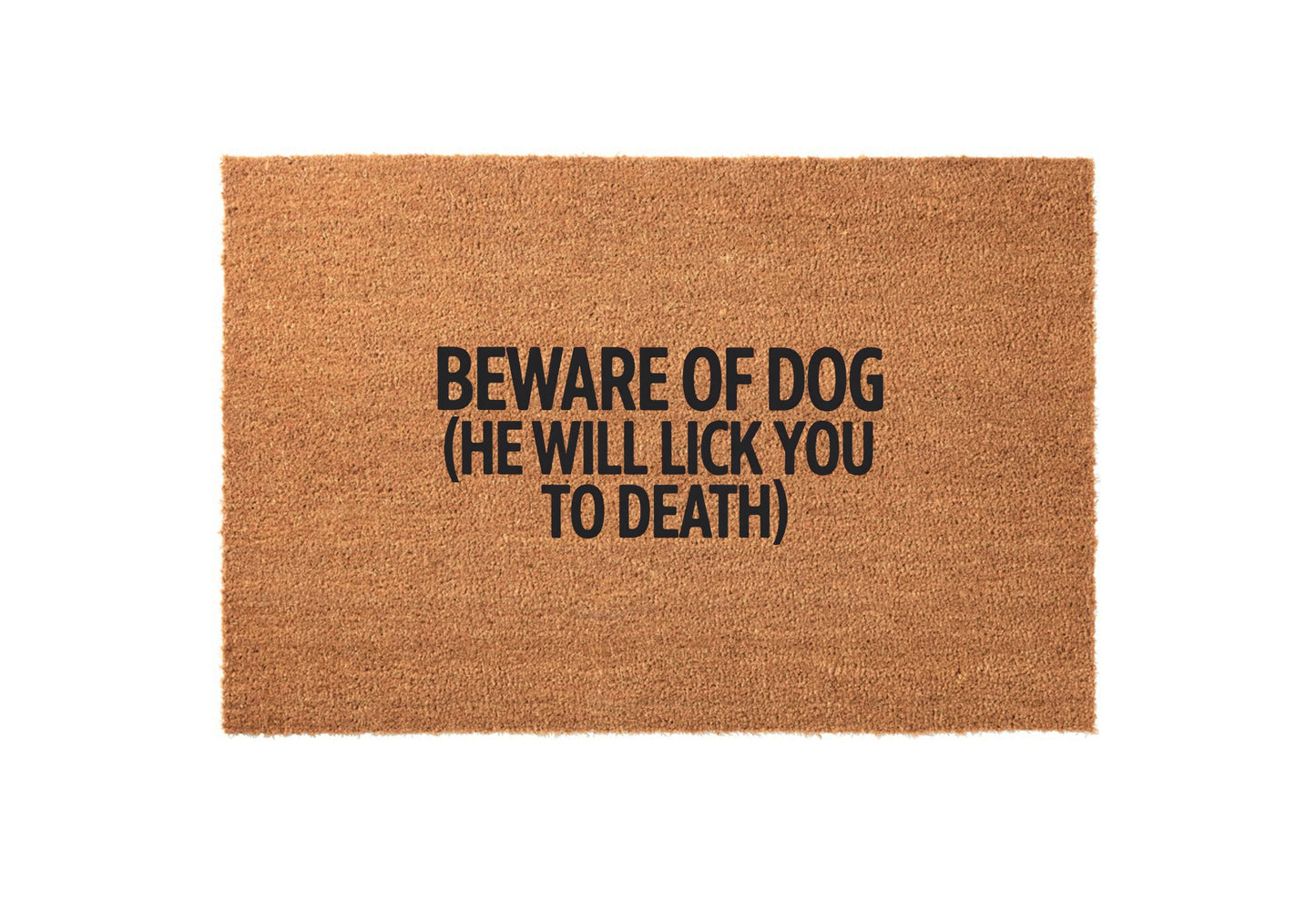 Beware of Dog Welcome Mat