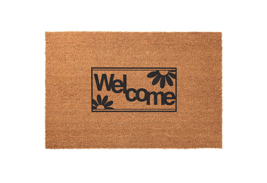 Daisy Welcome Border Welcome Mat