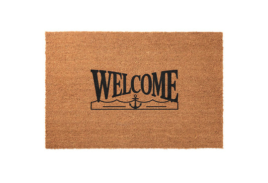 Beach Waves Welcome Welcome Mat