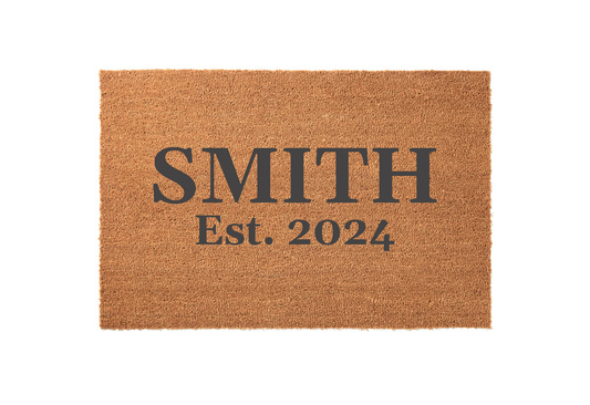 Est. Year Family Name Welcome Mat