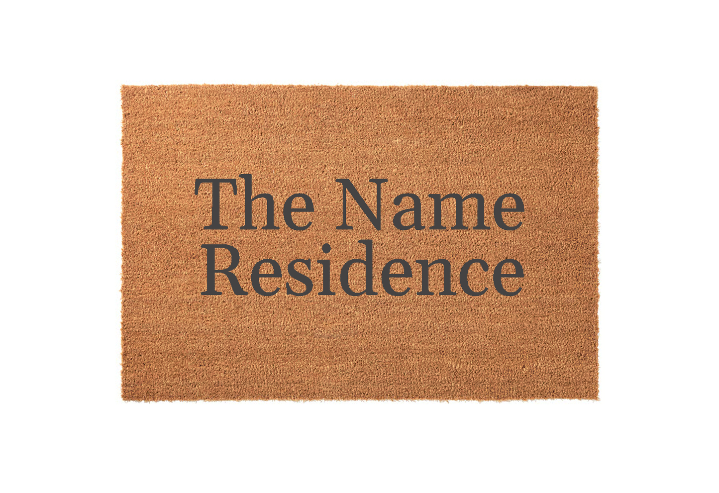 The [Last Name] Residence Welcome Mat