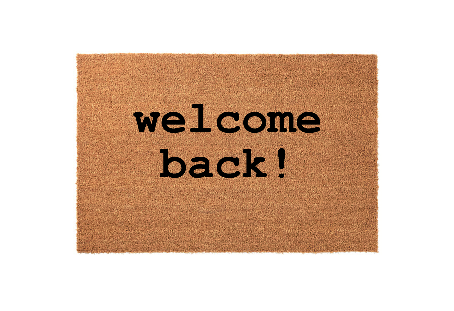 Welcome Back - Welcome Mat