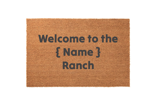 Welcome to the Ranch Welcome Mat